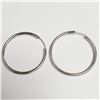Image 1 : SILVER HOOP EARRINGS