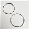 Image 2 : SILVER HOOP EARRINGS