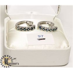 SILVER SAPPHIRE (O.75CT) EARRINGS