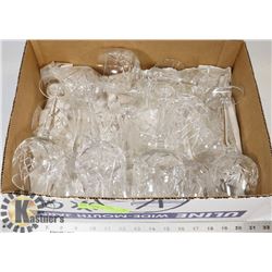 CRYSTAL WINE GLASSES- LOT OF 15