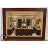 Image 1 : 3-D WOOD DIORAMA- HAND MADE IN GERMANY "APOTHEKE"