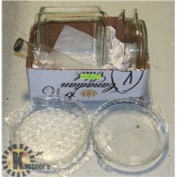 ANCHOR HOCKING & PYREX ASSORTED BAKEWARE- LOT OF