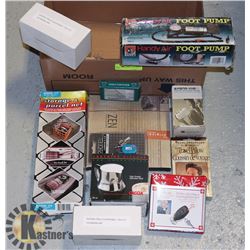 BOX LOT- ASSORTED NEW IN BOX ITEMS