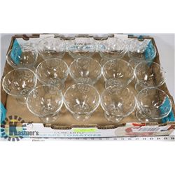 ITALIAN GEOMETRIC SHAPED BAR GLASSES- LOT OF 14