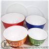 Image 1 : MIXING BOWLS- MELAMINE- STACKABLE WITH LIDS