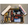 Image 1 : PAINTING SUPPLIES- BOX LOT