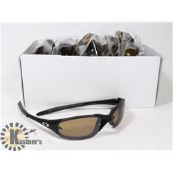BOX OF BLACK OAKLEY STYLED SUNGLASSES