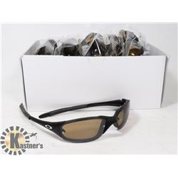 BOX OF BLACK OAKLEY STYLED SUNGLASSES