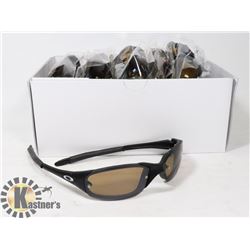 BOX OF BLACK OAKLEY STYLED SUNGLASSES
