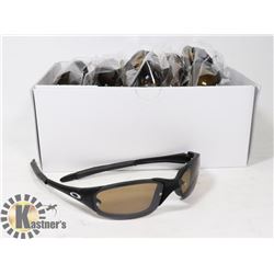 BOX OF BLACK OAKLEY STYLED SUNGLASSES