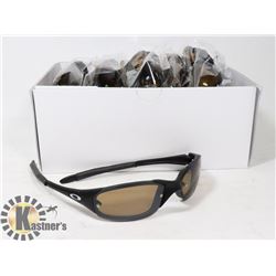 BOX OF BLACK OAKLEY STYLED SUNGLASSES