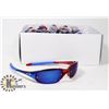 Image 1 : BOX OF RED/ BLUE OAKLEY STYLED SUNGLASSES