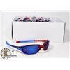 Image 1 : BOX OF RED/ BLUE OAKLEY STYLED SUNGLASSES