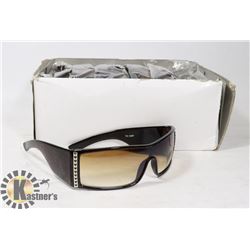 BOX OF DARK BROWN DESIGNER SUNGLASSES