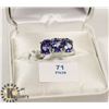 Image 1 : 10K WHITE GOLD TANZANITE(3.1CT) RING (71-PN39)