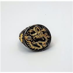 1)  BLACK TITANIUM WITH GOLD TONE AND