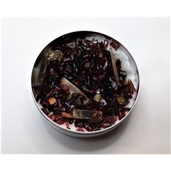 4)  LOT OF NATURAL ROUGH SILKY GARNET