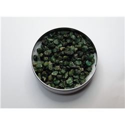 2)LOT OF NATURAL ROUGH GREEN EMERALDS