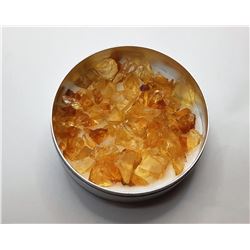 3)  LOT OF NATURAL ROUGH YELLOW CITRINE