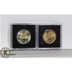 CANADIAN D-DAY TOONIE & PARKS CANADA LOONIE