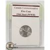 Image 1 : CANADIAN 1944 STEEL NICKEL