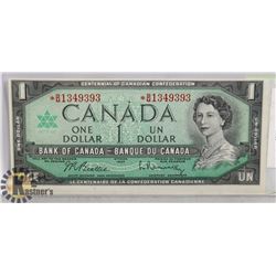 1867-1967 ONE DOLLAR B/R BM1349393 CUNC CURRENCY