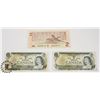 Image 1 : TWO CANADIAN 1972 $1 BILLS & ONE 1986 $2 BILLS