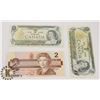 Image 1 : TWO CANADIAN 1972 $1 BILLS & ONE 1986 $2 BILLS