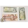 Image 1 : TWO CANADIAN 1972 $1 BILLS & ONE 1986 $2 BILLS
