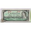 Image 1 : 1967  CANADIAN $1 BILL 1867 - 1967 CENTENNIAL