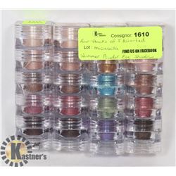 FOUR STACKS OF FIVE ASSORTED MICABELLA SHIMMER