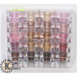 FOUR STACKS OF FIVE ASSORTED MICABELLA SHIMMER