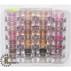 FOUR STACKS OF FIVE ASSORTED MICABELLA SHIMMER