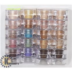 FOUR STACKS OF FIVE ASSORTED MICABELLA SHIMMER