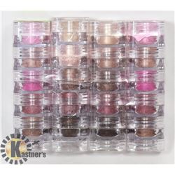 FOUR STACKS OF FIVE ASSORTED MICABELLA SHIMMER