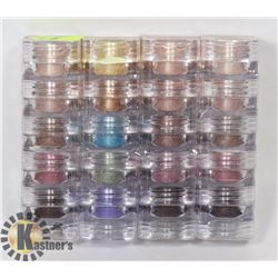 FOUR STACKS OF FIVE ASSORTED MICABELLA SHIMMER