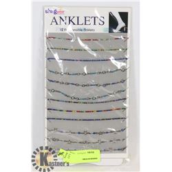 RETAIL DISPLAY OF SHAG WEAR ANKLETS