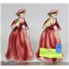 Image 1 : PAIR OF PORCELAIN PRETTY LITTLE LADIES