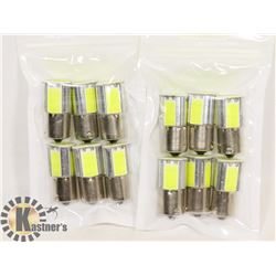 LOT OF 12 NEW RV/AUTO LED BULBS - COOL WHITE
