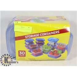 NEW 30PC STORAGE CONTAINER SET