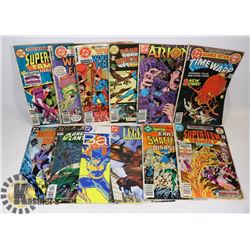 FLAT OF 12 ASSORTED DC COMIC BOOKS