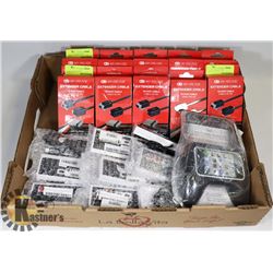 LARGE LOT OF VIDEO GAMING ACCESSORIES - VARIOUS