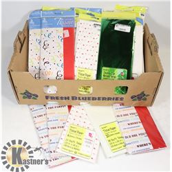 LOT OF GIFT WRAP TISSUE & METALLIC PAPER WRAP