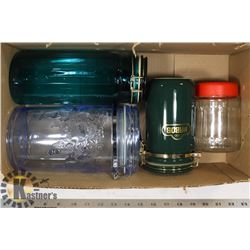 BOX OF CLIP STYLE CANNISTERS