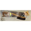 Image 1 : BUNDLE OF CARPENTERS SAWS AND TOOLS -