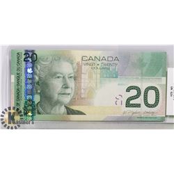 2004 CANADIAN $20 BILL SERIAL EYI1087275
