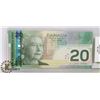 Image 1 : 2004 CANADIAN $20 BILL SERIAL EYK 8779452