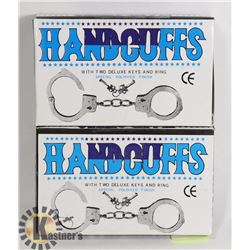 TWO HANDCUFFS WITH KEYS