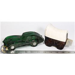 LOT 2 OF GLASS DECANTERS