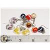 Image 1 : 5 PAIRS OF MURANO GLASS EARRINGS